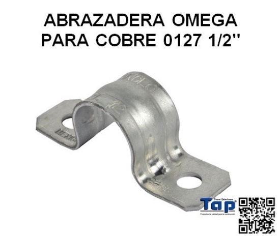 Imagen de ABRAZADERA OMEGA PARA COBRE 0127 1/2"