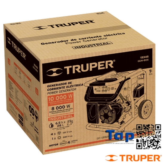 Imagen de EMPAQUE REP (CAJA) P GEN-80X TRUPER