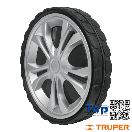 Imagen de ENSAMBLE RUEDA Y LLANTA TRASERA 300 12" TRUPER