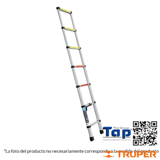 Imagen de ESCALERA TELESCOPICA,13 PELDAÑOS T II CAPACIDAD 102KG