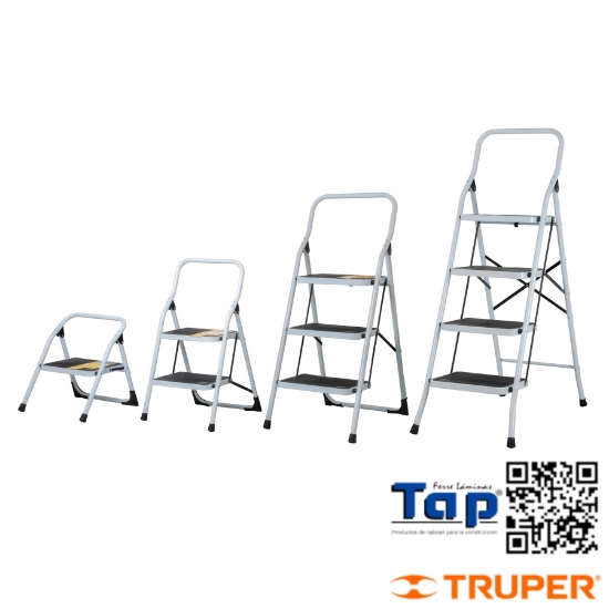 Imagen de ESCALERA TUBULAR PLEGABLE 1 PELDAÑO PRETUL