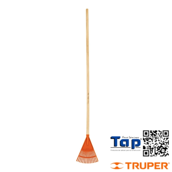 Imagen de ESCOBA  PCO P JARDIN RIGIDA 15 DIENTES MANGO 1200 48"