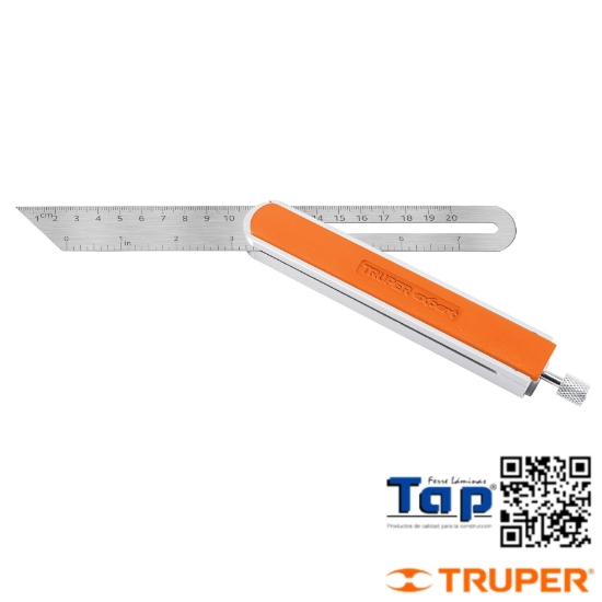 Imagen de ESCUADRA 225 9" FALSA ACERO INOX MANGO ALU EXPERT