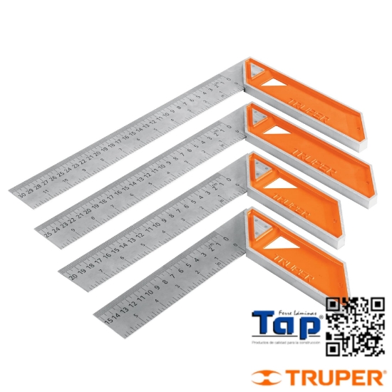 Imagen de ESCUADRA 250 10" P CARPINTERO C MANGO 100% ALU
