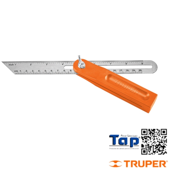 Imagen de ESCUADRA FALSA D/ACERO INOXIDABLE 19CM / 150 6" C MANGO ABS