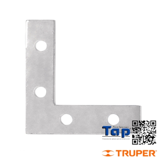 Imagen de ESCUADRAS PLANAS CANTONERAS 038 1-1/2"X1-1/2" FIERO BOL 24