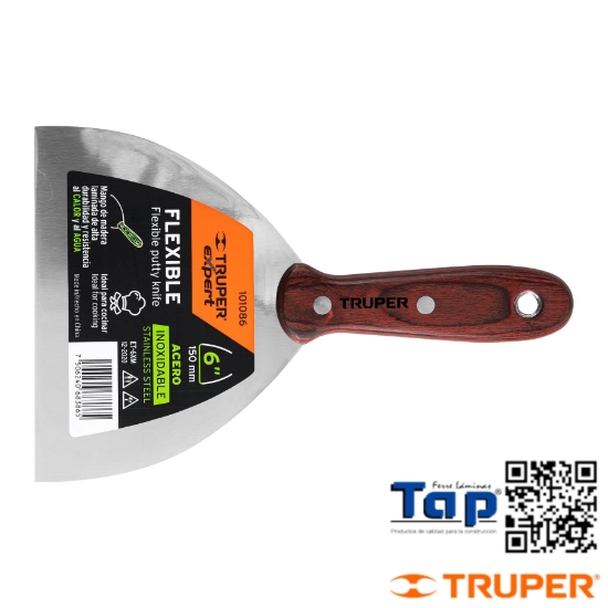 Imagen de ESPATULA 150  6" ACERO INOXIDABLE C MANGO MAD EXPERT