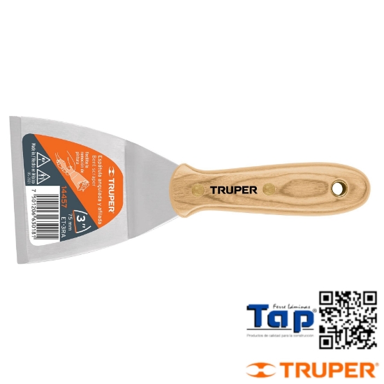Imagen de ESPATULA AFILADA Y ANGULADA 075 3" C MANGO MAD TRUPER
