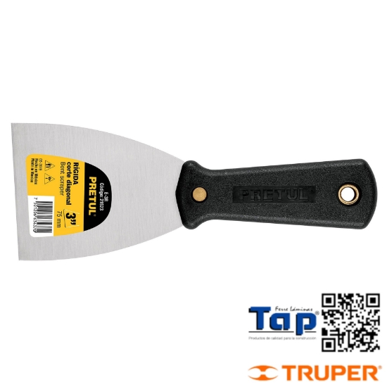 Imagen de ESPATULA RIGIDA 075 3" C MANGO PCO PRETUL