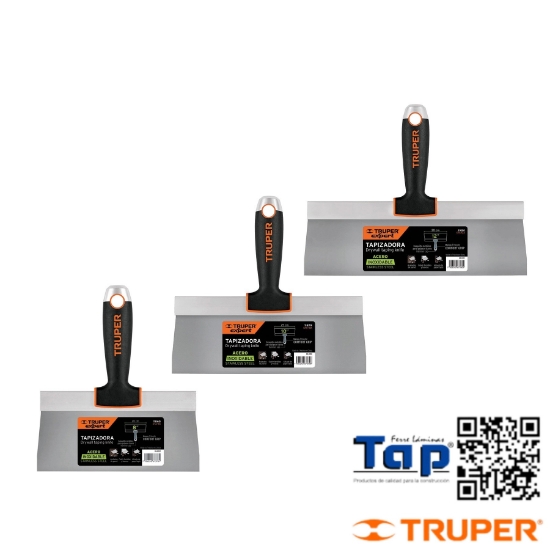 Imagen de ESPATULA TAPIZADORA 200 8" ACERO INOXIDABLE TRUPER EXPERT