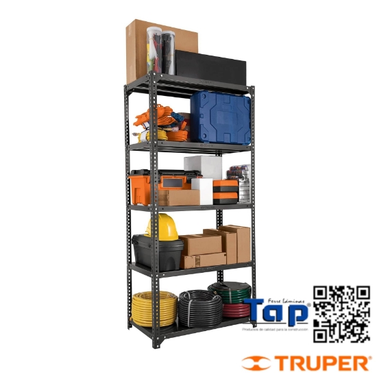 Imagen de ESTANTE METALICO 5 REPISAS CAPACIDAD  80 KG TRUPER