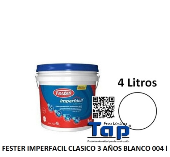 Imagen de FESTER IMPERFACIL CLASICO 3 AÑOS BLANCO 004 l