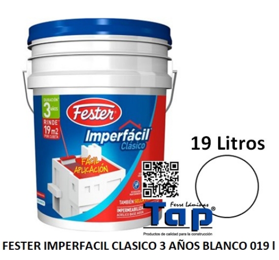 Imagen de FESTER IMPERFACIL CLASICO 3 AÑOS BLANCO 019 l