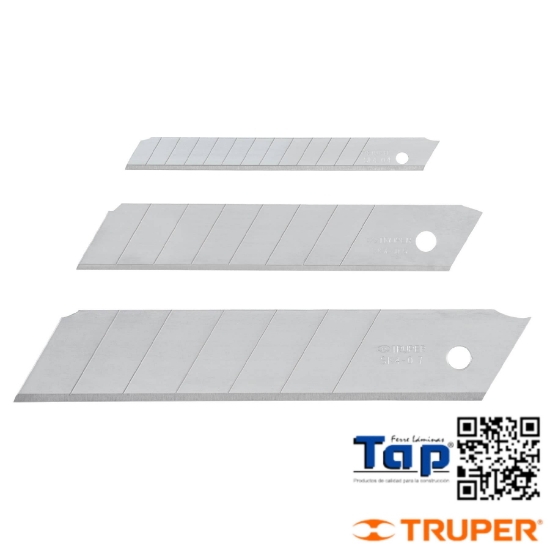 Imagen de CUCHILLAS SK4 18 MM P CUTTER TRUPER ESTUC C 10