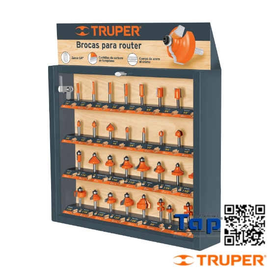 Imagen de EXHIBIDOR C 30 BROCAS P ROUTER TRUPER
