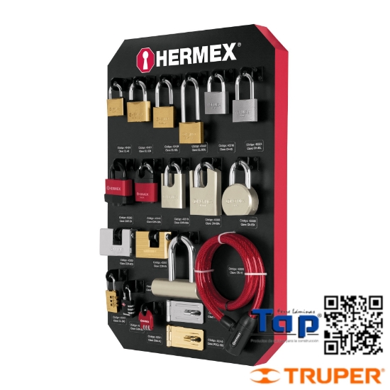 Imagen de EXHIBIDOR C CANDADO HERMEX