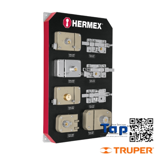 Imagen de EXHIBIDOR C CERRADURAS HERMEX
