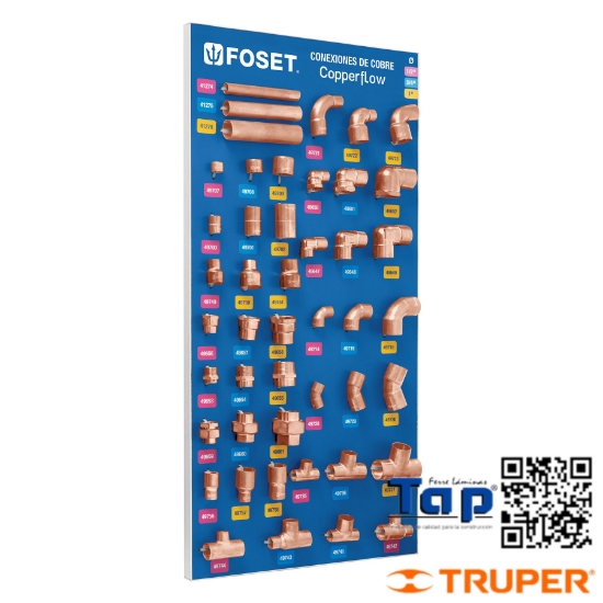 Imagen de EXHIBIDOR C CONEXIONES COBRE FOSET