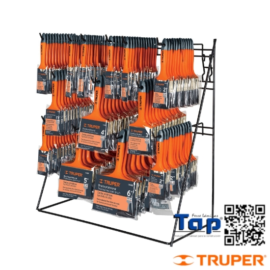 Imagen de EXHIBIDOR DESPACHADOR C 156 BROCHAS MANGO PCO TRUPER