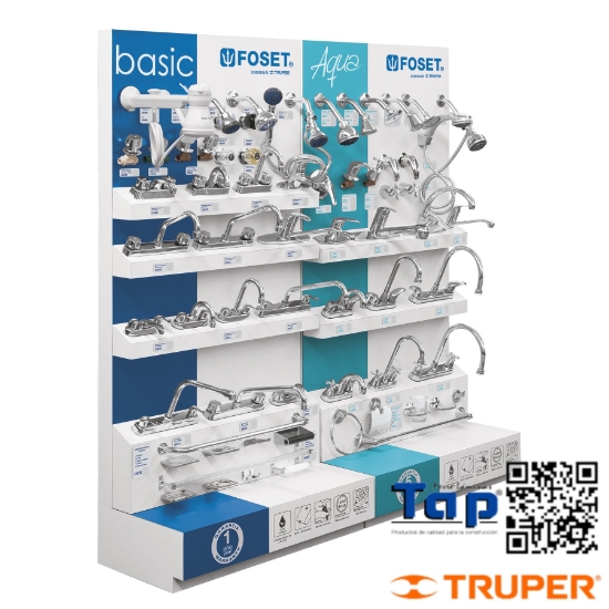 Imagen de EXHIBIDOR PISO FOSET AQUA BASIC