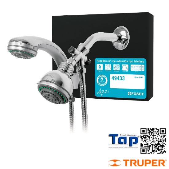 Imagen de EXHIBIDOR REGADERA C EXT T TELEFONO AQUA
