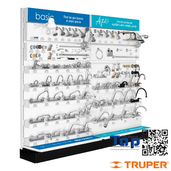 Imagen de EXHIBIDOR T GONDOLA FOSET BASIC/AQUA