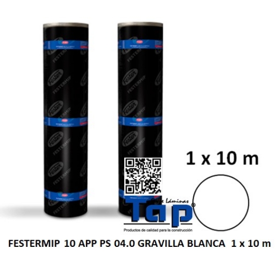 Imagen de FESTERMIP 10 APP PS 04.0 GRAVILLA BLANCA  1 x 10 m