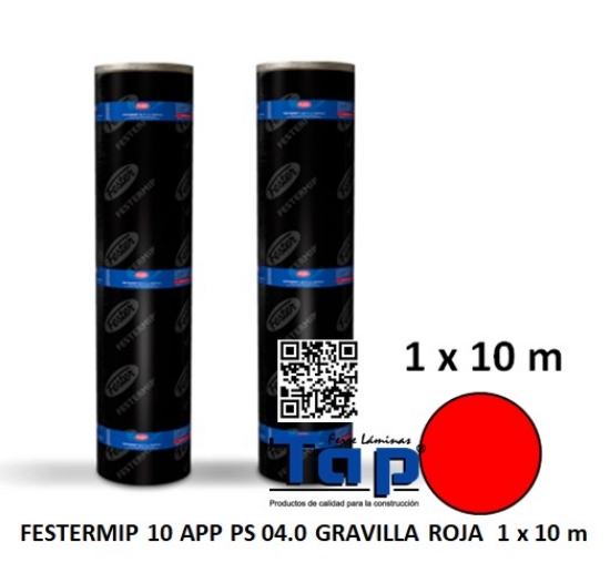 Imagen de FESTERMIP 10 APP PS 04.0 GRAVILLA ROJA  1 x 10 m