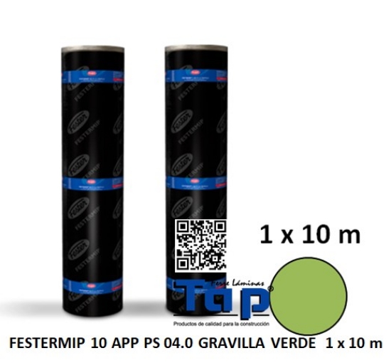 Imagen de FESTERMIP 10 APP PS 04.0 GRAVILLA VERDE  1 x 10 m