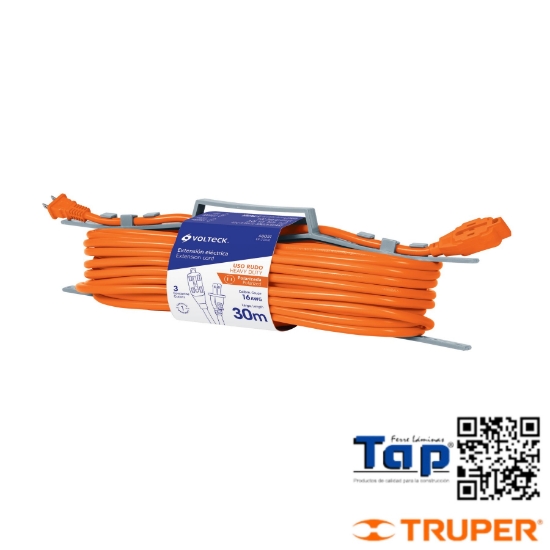 Imagen de EXT ELECTRICA USO RUDO 10 M 2X16 AWG VOLTECK
