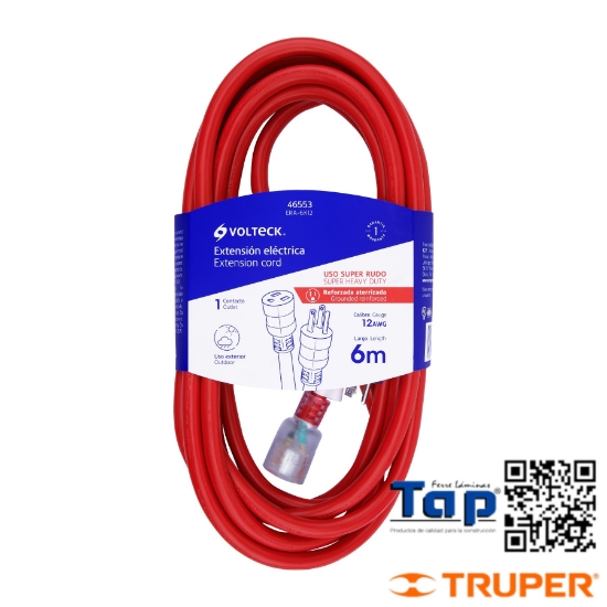 Imagen de EXT REFZDA ATERRIZADA  6 M 3X12 AWG VOLTECK