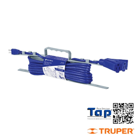 Imagen de EXT TRIPLE USO RUDO 8 M T ABANICO 3X16 AWG VOLTECK