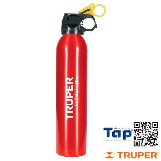 Imagen de EXTINTOR PORTATIL DESECHABLE 450 G POLVO T ABC TRUPER