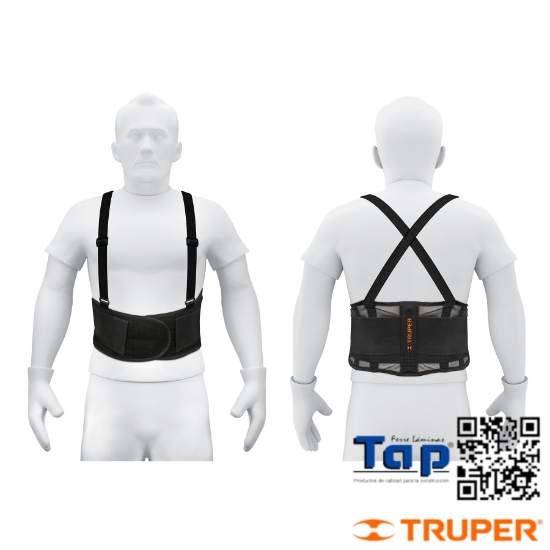 Imagen de FAJA LUMBAR MALLA TRANSPIRABLE TALLA G TRUPER