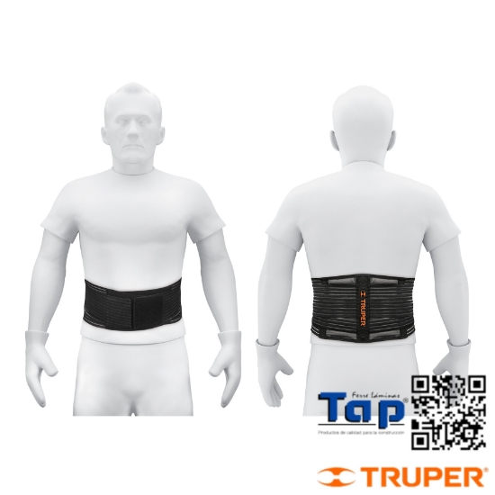 Imagen de FAJA LUMBAR T CINTURON MALLA TRANSPIRABLE G TRUPER