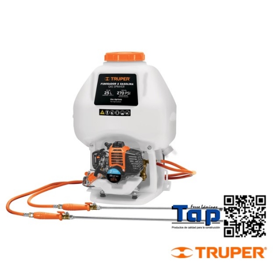 Imagen de FUMIGADOR 25 L C MOTOR A GASOLINA 2 TIEMPOS TRUPER