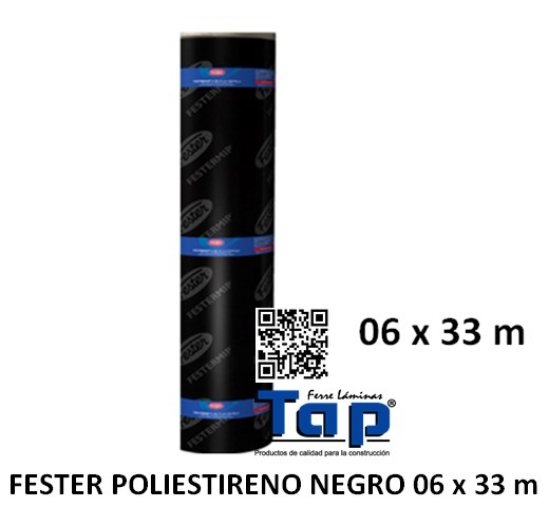 Imagen de FESTER POLIESTIRENO NEGRO 06 x 33 m