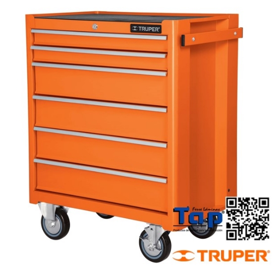 Imagen de GABINETE METALICO MOVIL 6 CAJONES CAPACIDAD 130 KG TRUPER