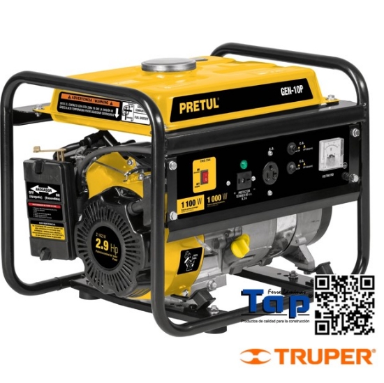 Imagen de GENERADOR ELECTRICO C MOTOR A GASOLINA 2.8 KW PRETUL