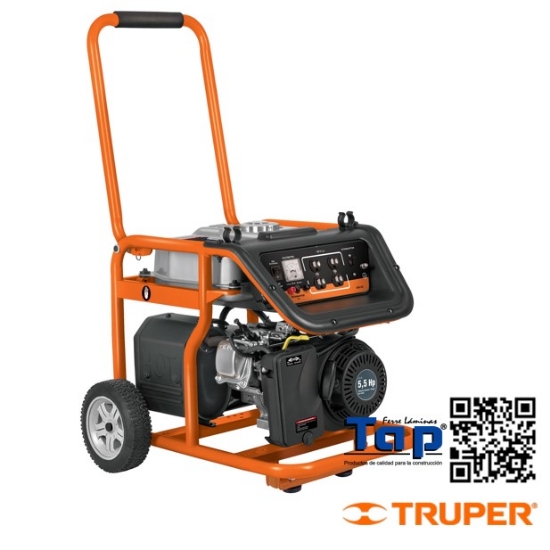 Imagen de GENERADOR ELECTRICO PORTATIL  1.5 KW MOTOR A GASOLINA TRUPER