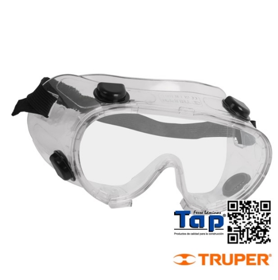 Imagen de GOGGLES SEGURIDAD C VALVULAS VENTILACION INDIRECTA