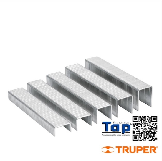Imagen de GRAPAS 008 5/16" CORONA 10.7 MM P ET-50 TRUPER CAJA C 1000