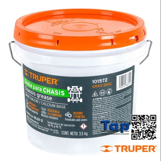 Imagen de GRASA CALCIO P  CHASIS 3.5 KG TRUPER