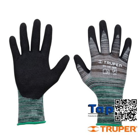 Imagen de GUANTES NYLON RECUBIERTOS NITRILO ARENOSO G TRUPER
