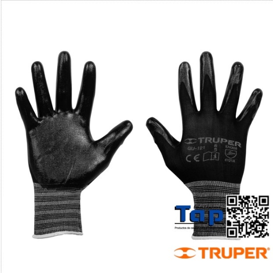 Imagen de GUANTES NYLON RECUBIERTOS NITRILO M TRUPER