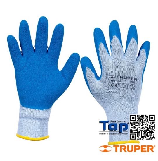 Imagen de GUANTES POLIESTER RECUBIERTOS LATEX  CH TRUPER