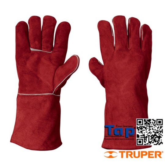 Imagen de GUANTES ROJOS P SOLDADOR TRUPER