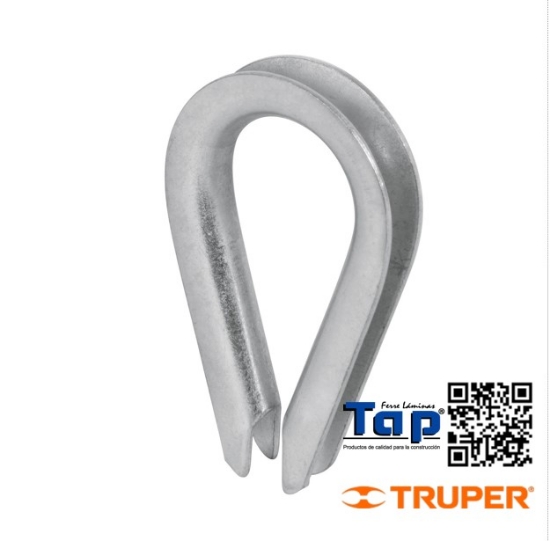 Imagen de GUARDACABOS P CABLE ACERO 006 1/4" FIERO BOL 10