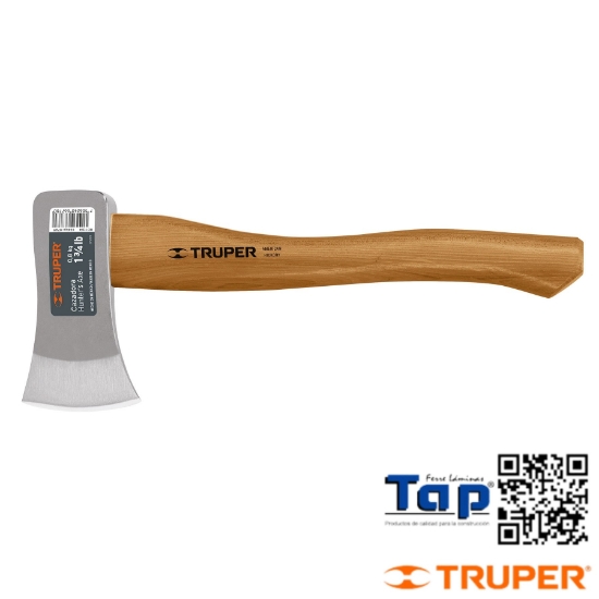 Imagen de HACHA CAZADORA 1-3/4 LB MANGO HICKORY 450 18" TRUPER