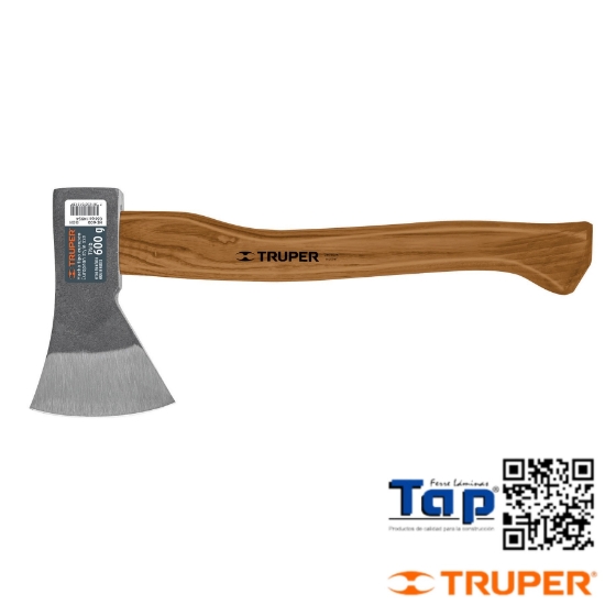 Imagen de HACHA EUROPEA  600 G MANGO HICKORY 350 14" TRUPER